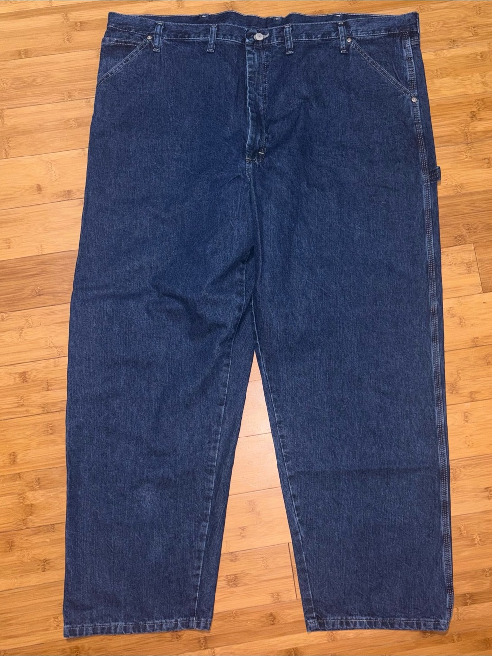 Wrangler Carpenter Jeans 46x30 NWT Baggy Loose Workwear Denim Tech Pocket